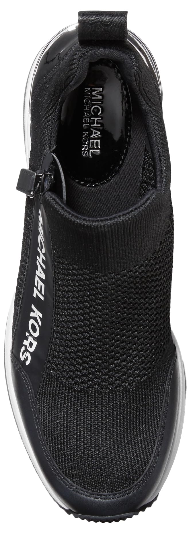 Michael Kors Women's Willis Wedge Trainer, Black, 10