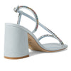 Stuart Weitzman Soiree Crystal 85 Block Sandal Light/Multi 8.5 B