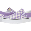 Vans Men's Classic Slip On, (Checkerboard) Chalk Violet/True White, Size 6.5