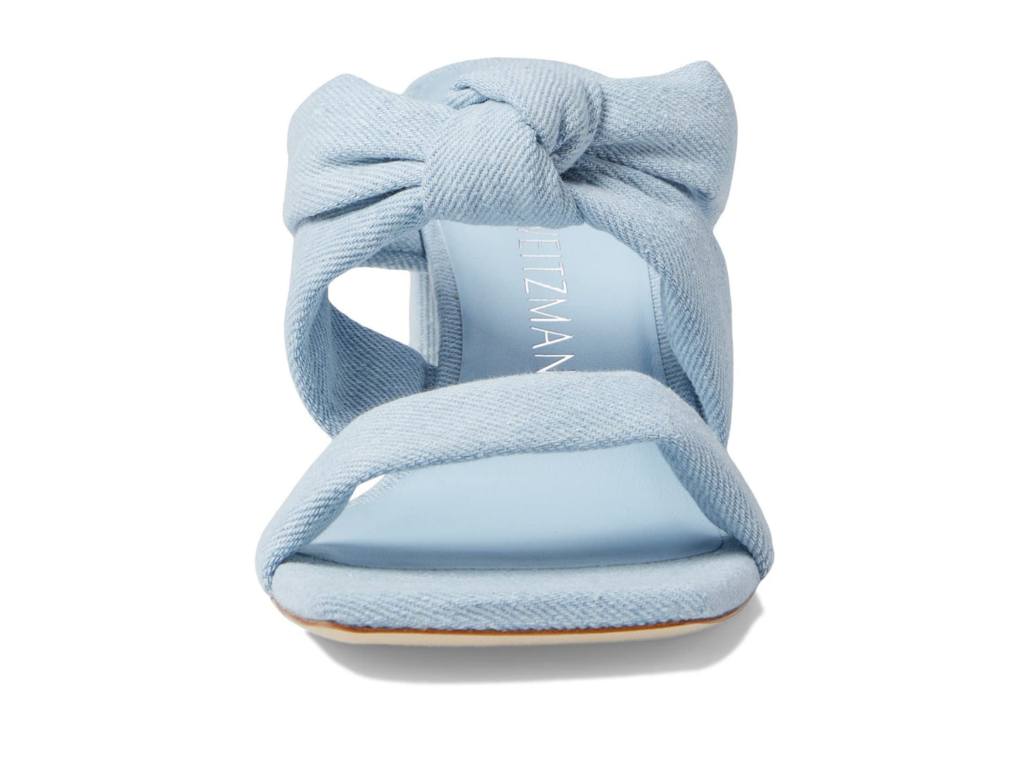 Stuart Weitzman Playa 75 Knot Block Slide Light 7 B