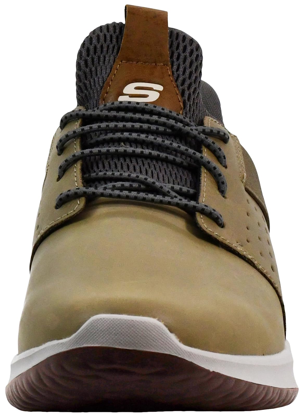 Skechers Men's Delson-Axton Shoes, Taupe, 9 M