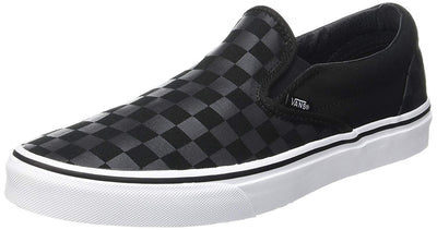 Vans Women's Trainers, Black Pewter Checkerboard, Womens 12