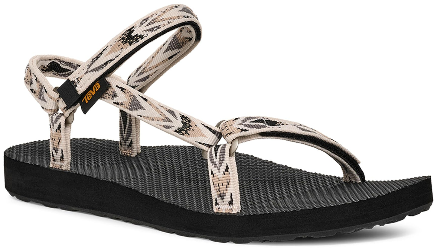 Teva Women's Original Universal Slim Sport Sandal, Archive Wings White/Black, 11