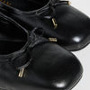 Stuart Weitzman Women's Bardot Bow Flats, Black, 8 Medium US