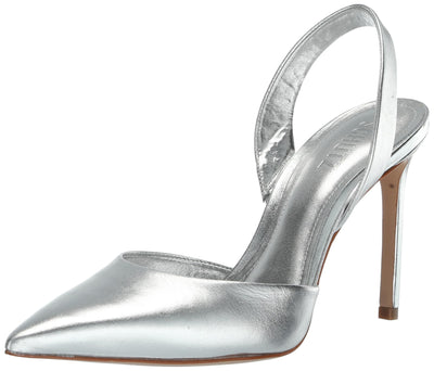 SCHUTZ Women's Lou Sling Pump, Prata, 7