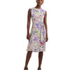 Lauren Ralph Lauren Womens Floral Belted Bubble Crepe Dress Cream Multi 10