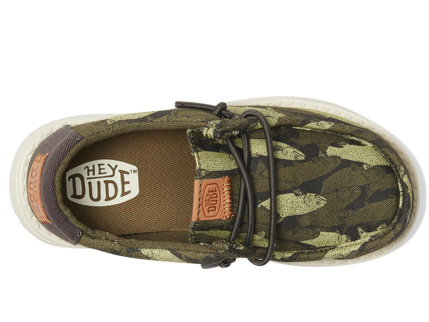 HEYDUDE Wally Toddler Fish Camo - Olive