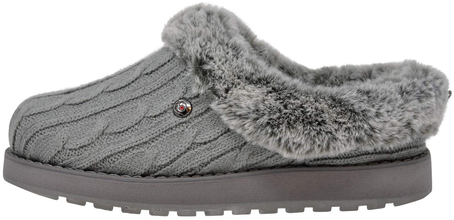 Skechers womens Keepsakes - Ice Angel Slipper, Grey, 8 Wide US