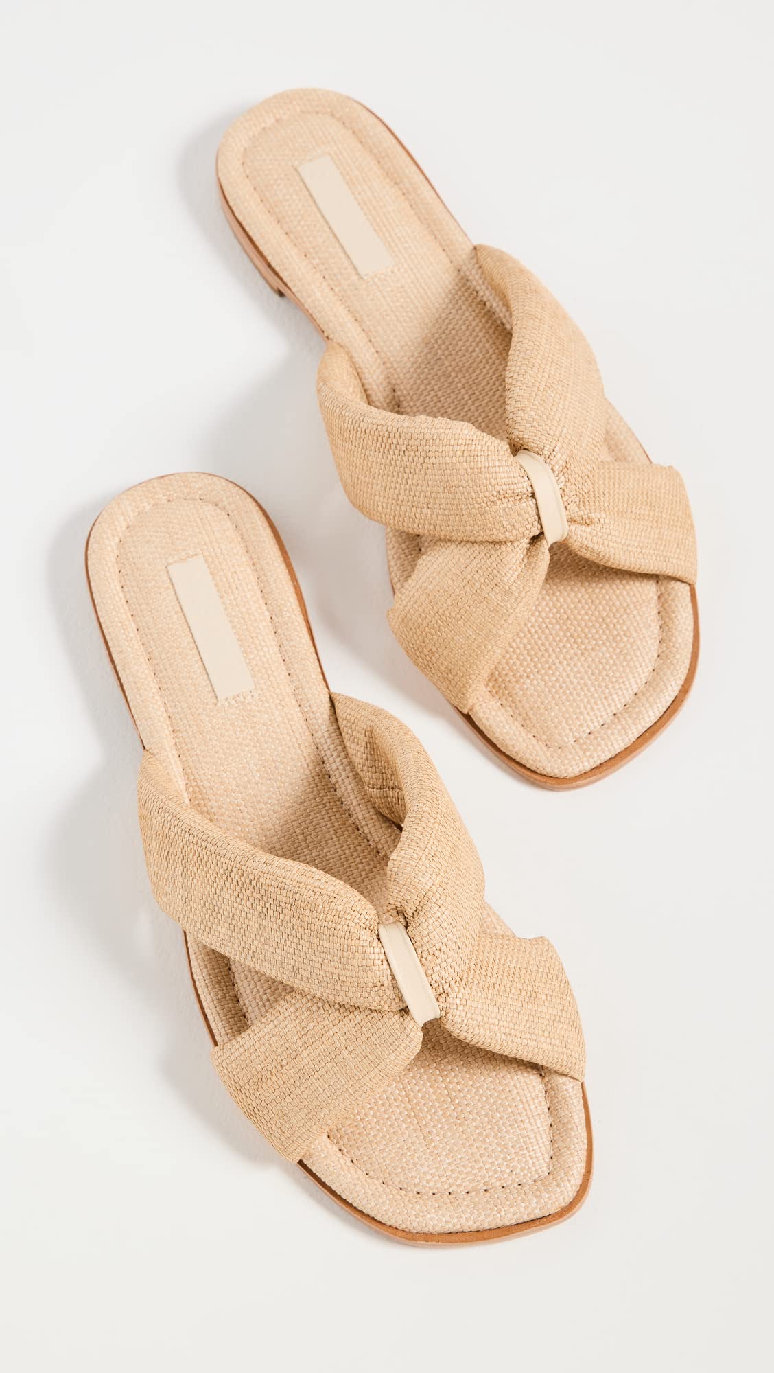 SCHUTZ Women's Fairy Casual Sandals, Areia/Egg SHell, Tan, 7.5 Medium US