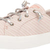Sperry womens Crest Vibe/Discontinued Sneaker, Pink/Gold, 7.5 US