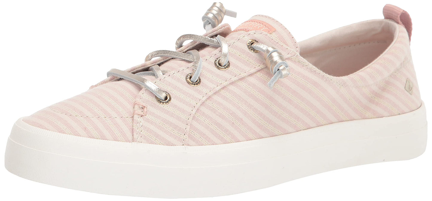 Sperry womens Crest Vibe/Discontinued Sneaker, Pink/Gold, 7.5 US