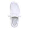 HEYDUDE Men's Wally-Funk Mono White Size 4 | Men's Shoes | Men Slip-on Loafers | Comfortable & Light-Weight
