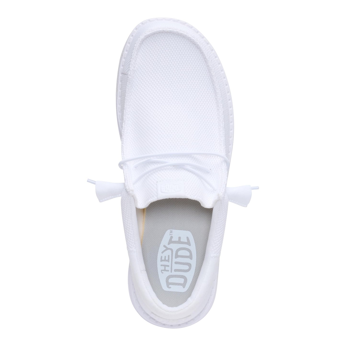 HEYDUDE Men's Wally-Funk Mono White Size 4 | Men's Shoes | Men Slip-on Loafers | Comfortable & Light-Weight