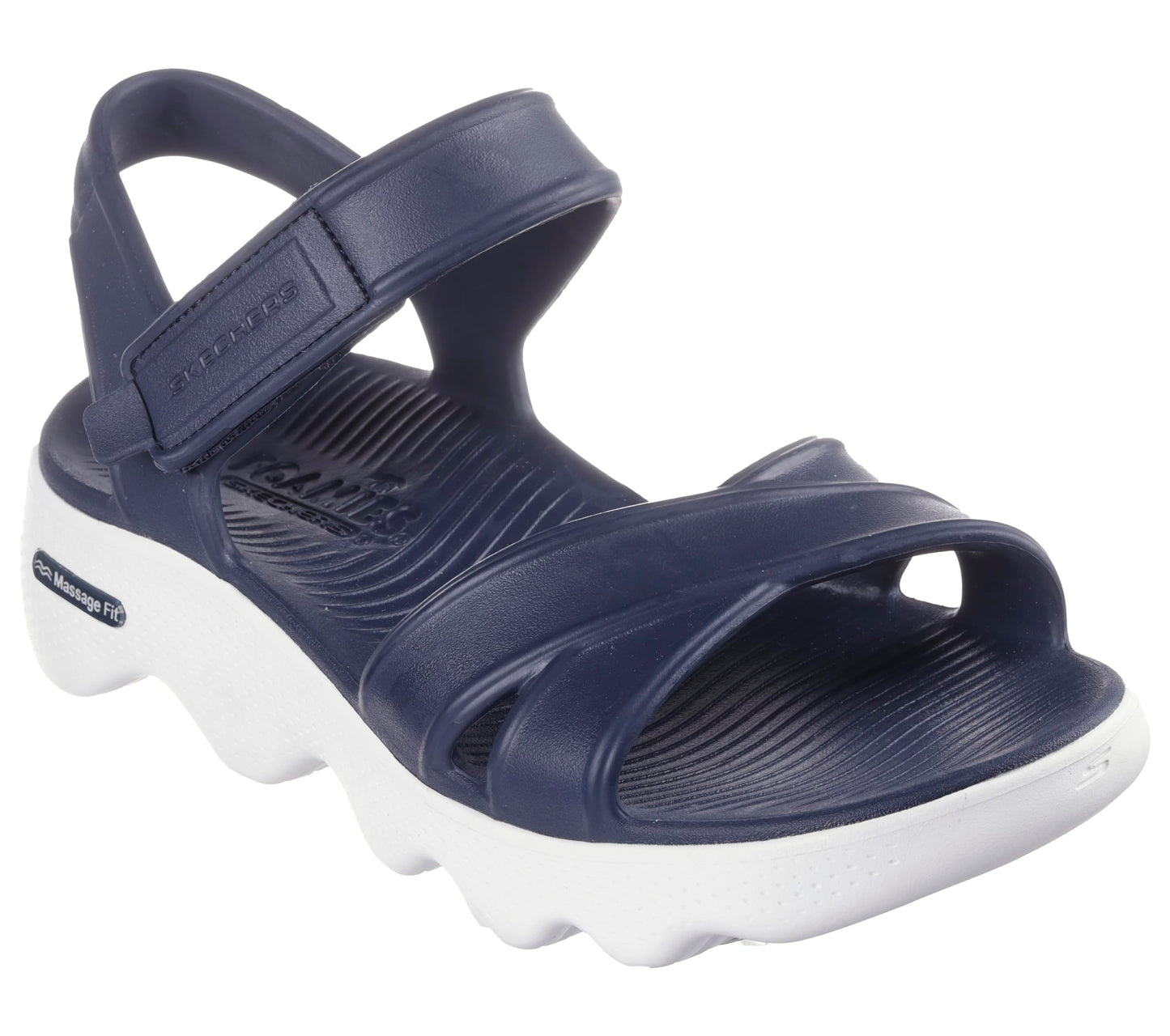 Skechers Women's Foamies Massage Fit - Heartfelt, Navy/White, 9