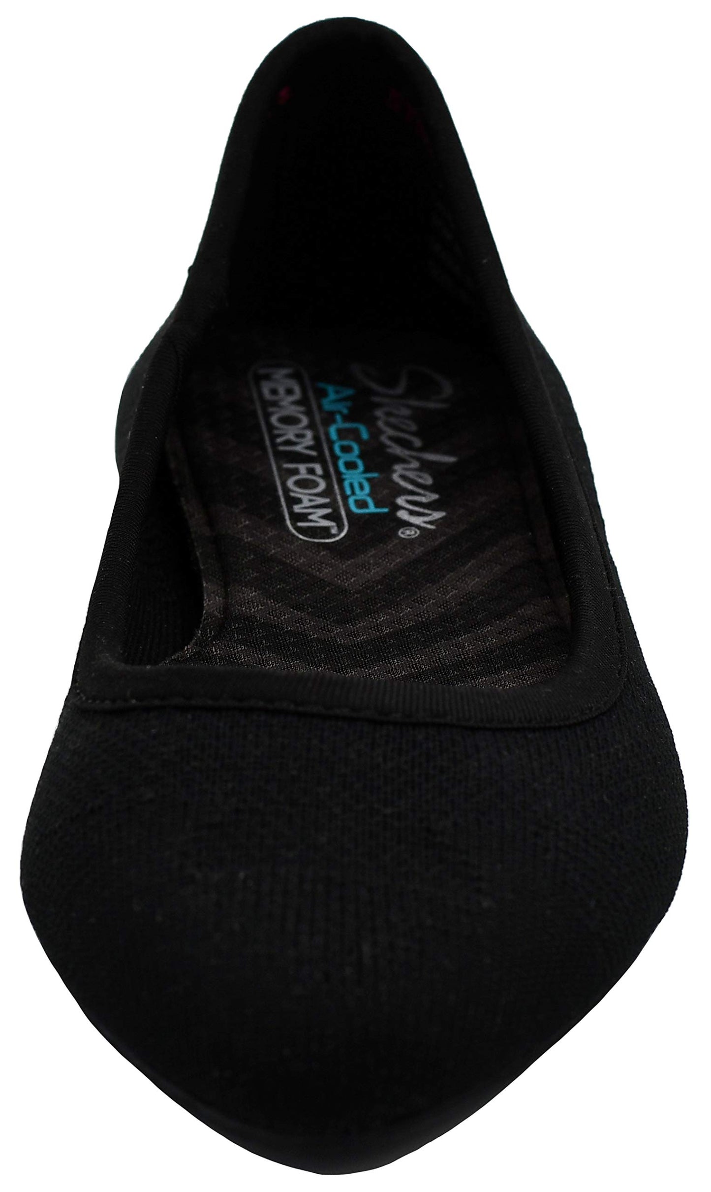 Skechers Women's Cleo Wham Black Flat 9.5 W US