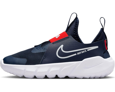 Nike Flex Runner 2 (DJ6040-403, Midnight Navy/Picante RED/White) Size 2.5