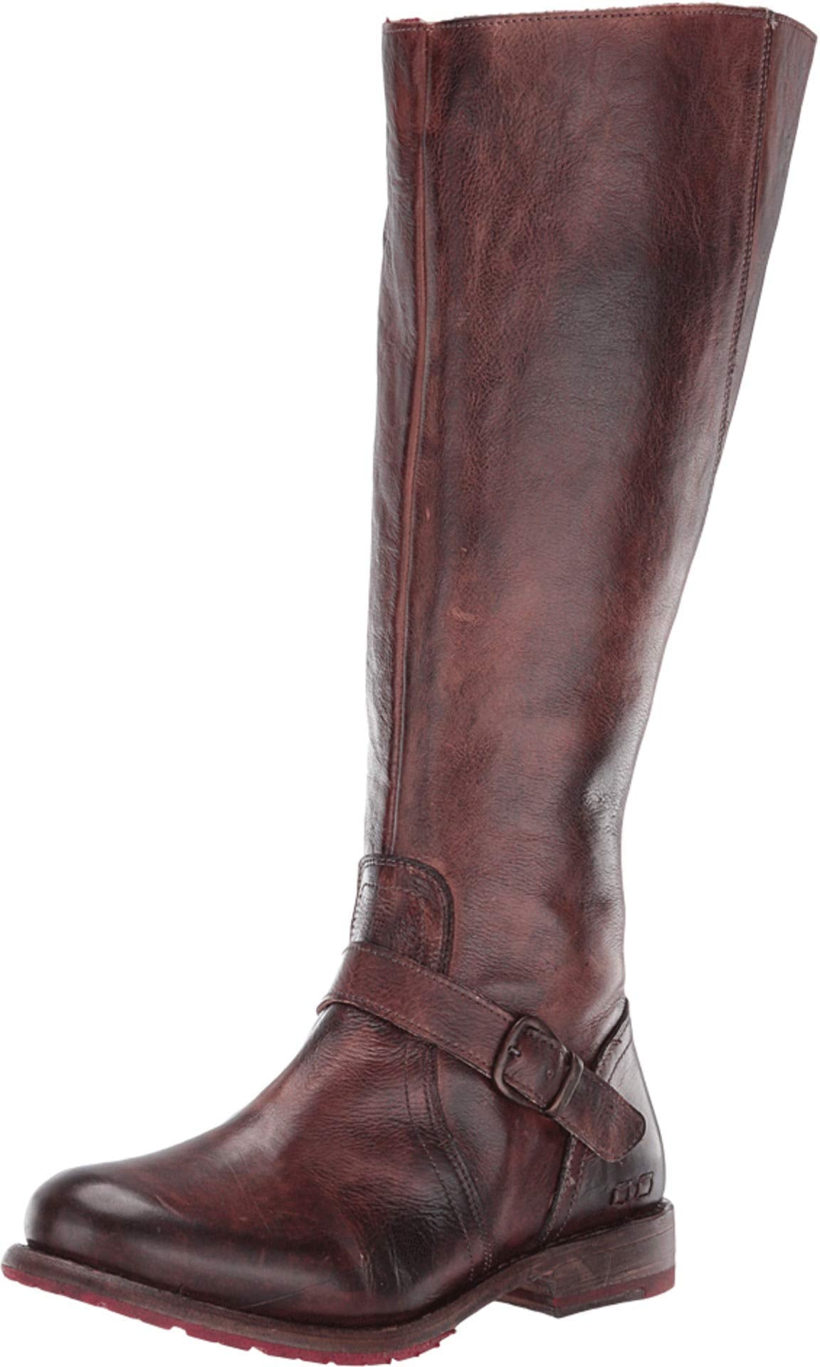 BedStu Glaye Wide Calf Womens Boot 7 BM US Teak