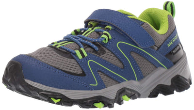 Merrell Boy's Trail Quest Shoe, Blue/Green, 1.5 W US Big Kid