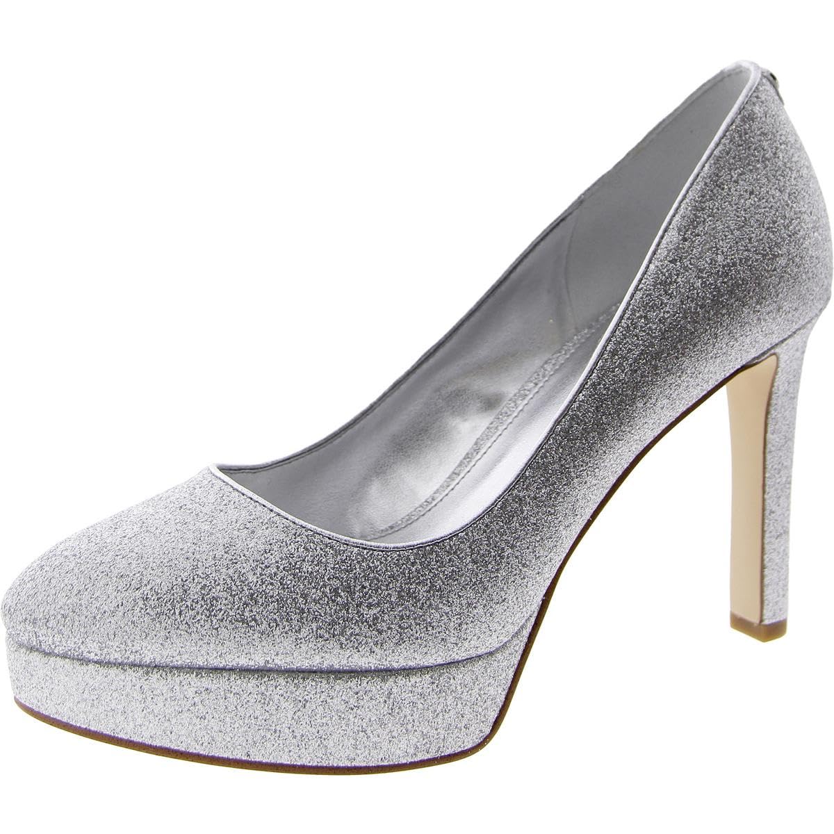 Michael Kors Chantal Platform Pump Silver 7.5 M
