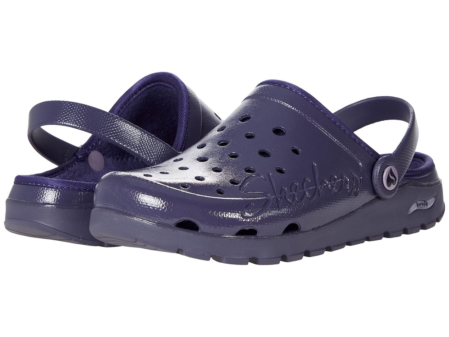 Skechers Foamies Arch Fit Footsteps Cozy Up Clog Purple 8 B (M)
