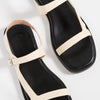 Madewell Women's Dory 90s Minimal Sandals, Sand, Off White, 7 Medium US