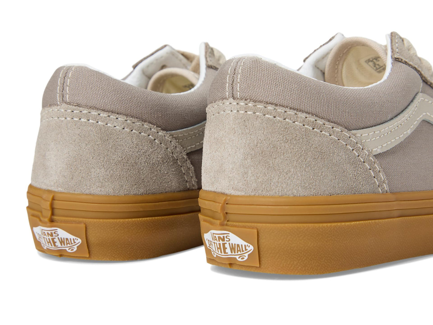 Vans Kids Old Skool (Big Kid) Sneaker, Neutral Block Gray/Gum, 4 US Unisex