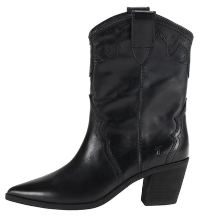 Frye Women's Sara Western Short Black 6 Medium