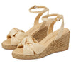 Stuart Weitzman Playa Espadrille Knot Wedge Wheat/Natural 10.5 B