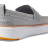 Cole Haan Grandpro Topspin Stitchlite Penny Loafers for Men - Removable Man-Made Insole - Cap Toe Sleet/Optic White 7 D - Medium