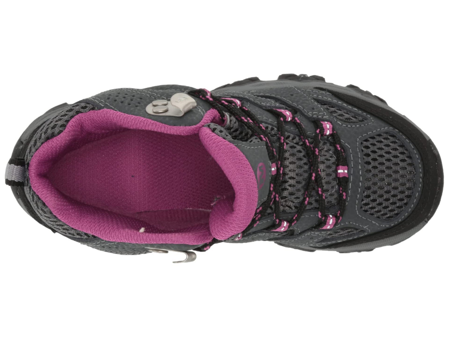 Merrell Unisex Kid's Moab 3 Mid Waterproof Hiking Shoe, Granite/Berry, 3 Wide