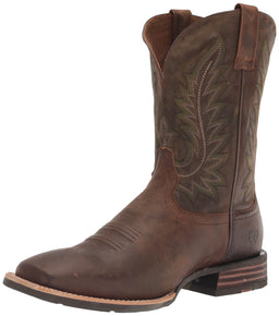 ARIAT BMVY9 Mens Ridin High Western Boot Pecan Brown 8.5