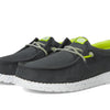 HEYDUDE Boys Wally Sport Grid (Little Kid/Big Kid) Smoke Grey 5 Medium