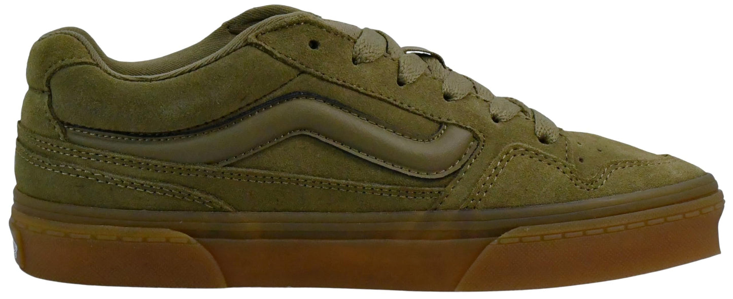 Vans Women's Caldrone Sneaker, Translucent Gum Gothic Olive, 7.5 M US