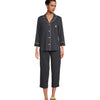Lauren Ralph Lauren Essentials Bingham Knits Capri PJ Set Madeleine Dot Windsor Navy/White SM (US 4-6)