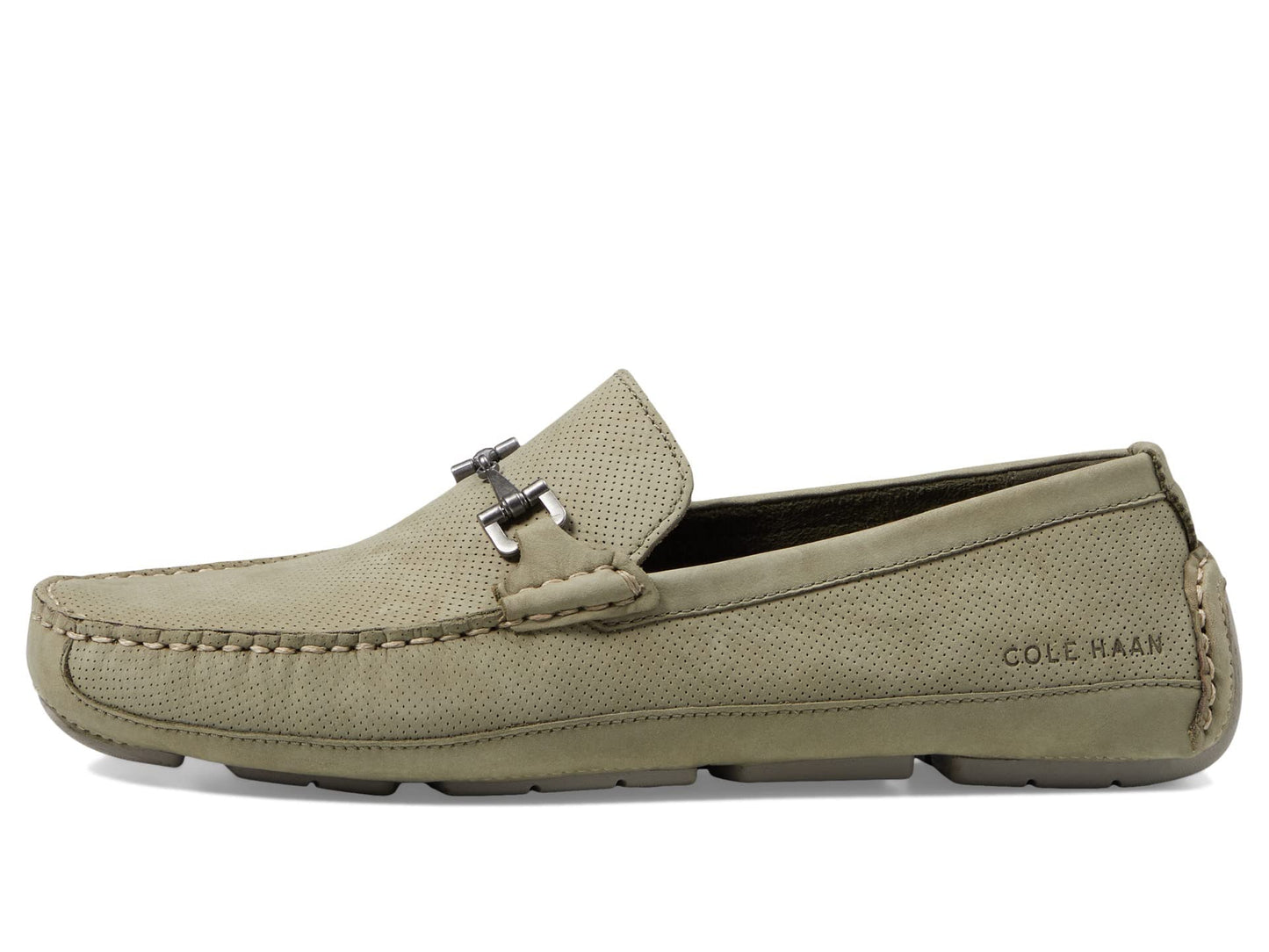 Cole Haan Wyatt Bit Driver Tea Leaf Nubuck Perf/Sleet 11.5 D (M)