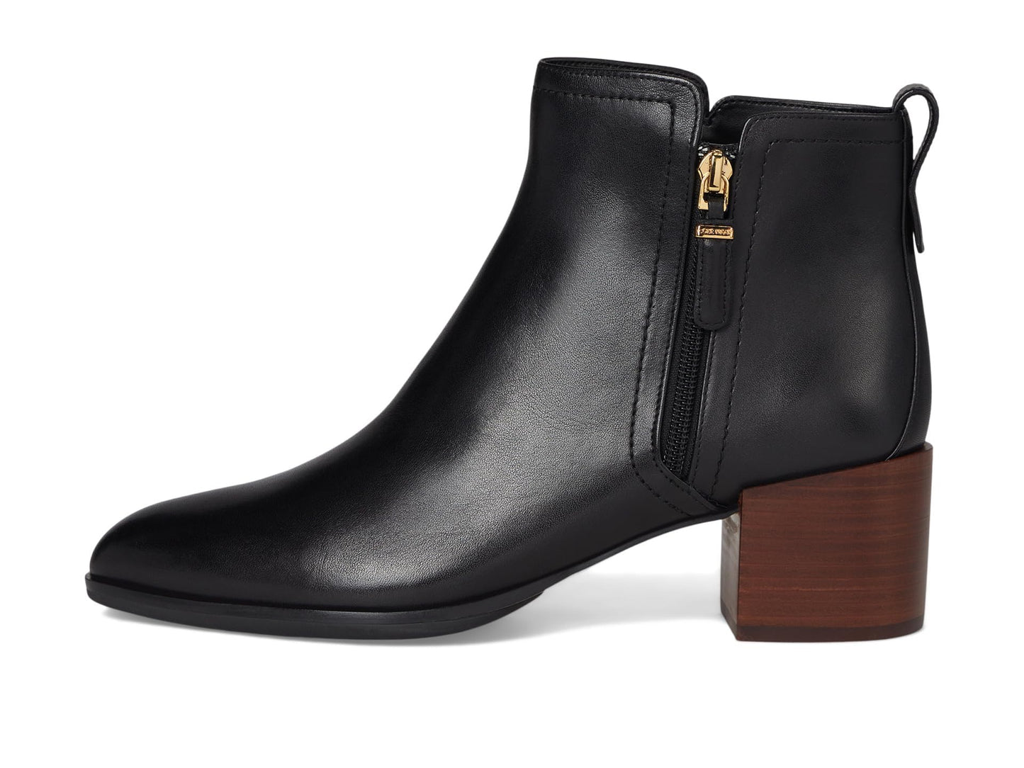 Cole Haan Womens Haisley Ankle Bootie, Black Leather, 10 Medium
