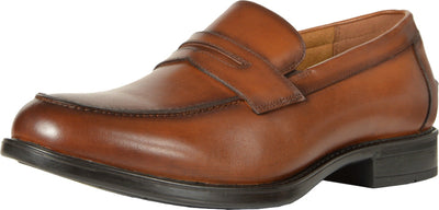 Florsheim Mens Midtown Moc Toe Penny Loafer Cognac Slip-On - 13 3E
