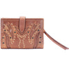 Frye Shelby Studded Small Wallet Cognac One Size