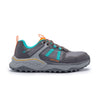 Avenger Aero Trail Composite Toe Women’s Industrial Work Shoes, Grey/Teal, Size 9, Wide, Comfortable & Light Work Shoes for Women, Electric Hazard, Slip Resistant