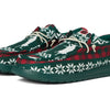 Hey Dude Wally Holiday Cheers - Loafers for Men - Textile Upper - Elastic Laces - Synthetic Outsole Green/Multi 10 M