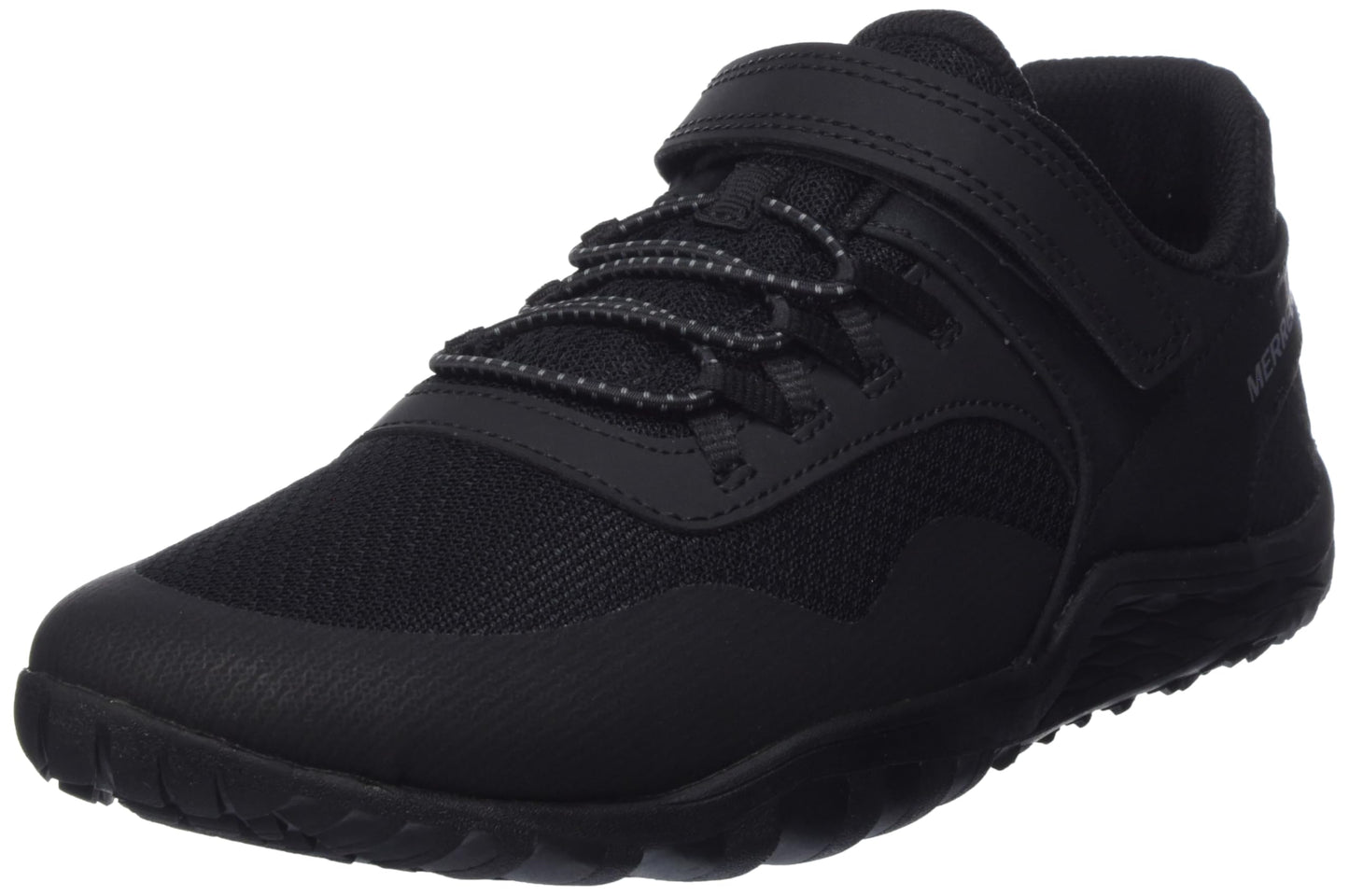 Merrell® Trail Glove 7 A/C Shoes for Little Kids – Synthetic Mesh Upper – EVA Midsole – Odour-Resistant Lining Black 2 Little Kid M