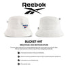 Reebok Classic Bucket Hat | Mens | Womens | Sun Protection | Athletic | Lightweight | Retro | Streetwear - White
