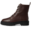 Madewell The Rayna Lace-Up Boot in Leather Dark Cabernet 8.5 M