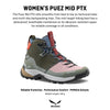 Salewa Women's Puez Mid Powertex Waterproof Trail Boot for Hiking & Trekking - Dark Olive/Shadow - 7.5