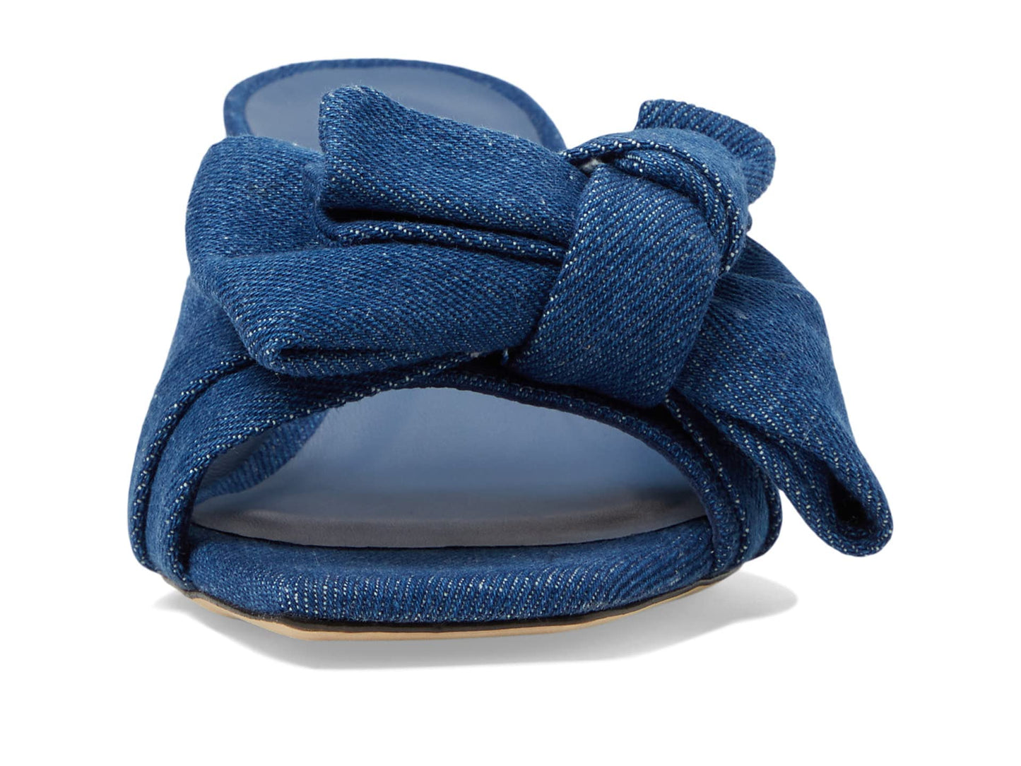 Stuart Weitzman Loveknot 50 Block Slide Indigo 8 B
