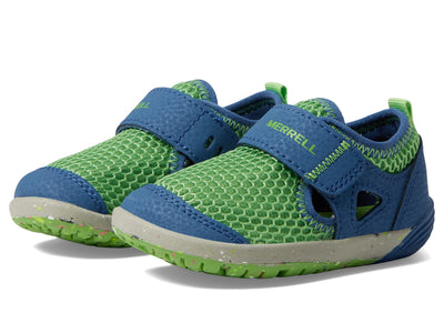Merrell Unisex-Child Bare Steps H20 Water Shoe, Dark Blue/Green, 5 M US Unisex Little Kid