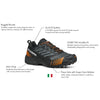 SCARPA Men's Ribelle Run XT GTX Waterproof Gore-Tex Trail Shoes for Trail Running and Hiking - Anthracite/Tonic - 11.5 Women/10.5 Men