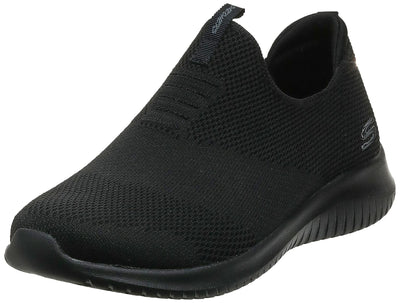 Skechers Women Ultra Flex-First Choice Trainers, Black, 8 UK Wide