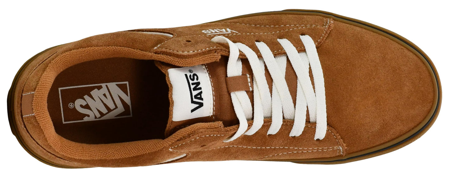 Vans Men's Seldan Sneaker, Suede Gum Brown, 13 M US