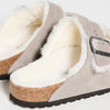 Birkenstock Men's Arizona Shearling Sandals, Stone Coin/Natural, 12 Medium US